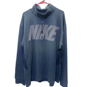 Nike Dry Fit 1/4 Zip Pullover Mens Size 2XL XXL Long Sleeve Mock Neck